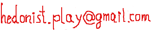 hedonist followed by a dot followed by the word
                play at gmail dot com
